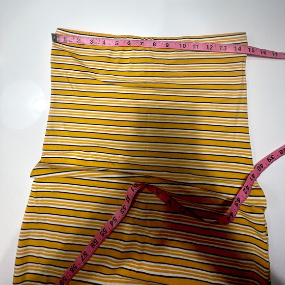 NWOT - Summer Ready Stripe Dress - Mustard/Combo Size L | Runs Small - Picture 5 of 12